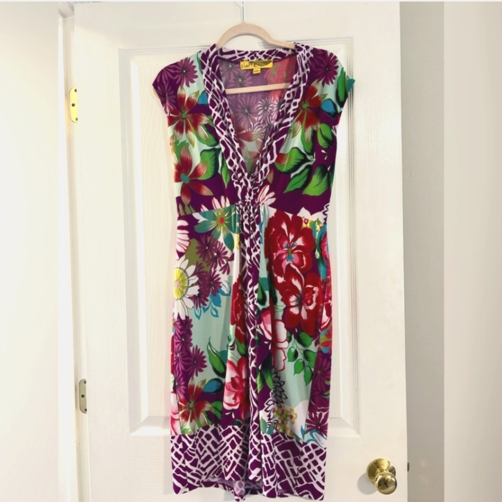 Clair.e Floral Multicolor Dress Size 10